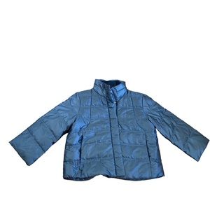 Spyder Solitude Crop Down Jacket black gray Size extra Small XS puffer